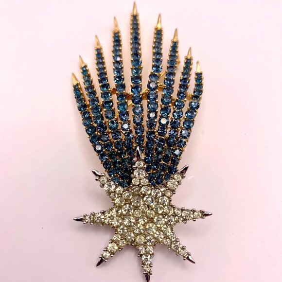 Designer Vintage Alfred Philippe Crown Trifari Starflight Diamante Shooting Star - Picture 3 of 5